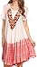 Sakkas Francea Mid Length Caftan Embroidered Cap Sleeves Dress/Cover up