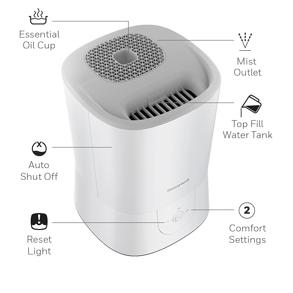 WARM MIST HUMIDIFIER – 1.5 GALLON, TOP FILL