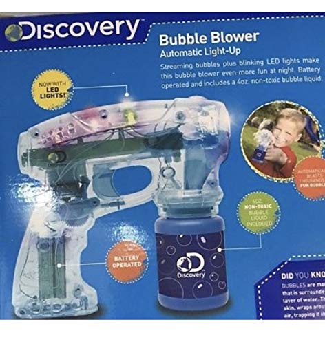 Discovery Bubble Blower Gun- Automatic Light up ( Blue, Green or Orange - Thumbnail 2