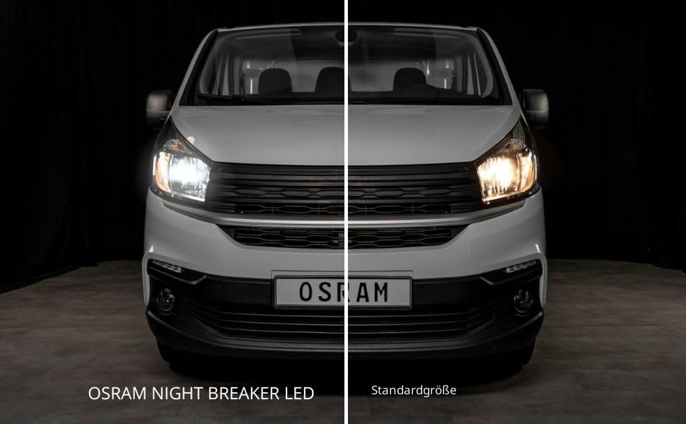Osram NIGHT BREAKER LED SMART H7; bis zu 330% mehr Helligkeit; 6000K, 12V, LED-Fern- und Abblendlicht mit Straßenzulassung, white 8