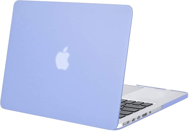 Amazon Com Mosiso Compatible With Macbook Pro 13 Inch Case 15 14 13 End 12 Older Version Models A1502 A1425 With Retina Display Protective Plastic Hard Shell Case Cover Serenity Blue Computers Accessories