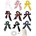 Aileam 9 PCS Hair Scrunchies Bow Velvet Elastics Hair Ties Scrunchy Hair Bands Vintage Aceessories Ponytail Holder for Women Girls