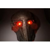 mlnyitus 2 Pcs Red Eye Superhero Halloween Glowing LED Light Kit, RGB Helmet Decoration for Cosplay Mask Light Eyes DIY Projects Soft Light Beads Battery Not Included