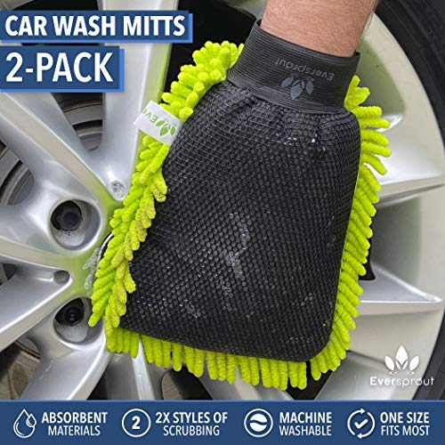 EVERSPROUT 5to13 Foot Premium HighReach Car Wash Kit Extension Pole, NoScratch Scrub Brush