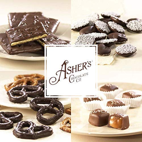 Asher's Chocolate, Mini Cups, No Artificial Sweeteners, No Trans Fat, No Partially Hydrogenated Oils, Small Batches of Kosher Chocolate, Family Owned Since 1982 (8 oz, Caramel & Marshmallow)