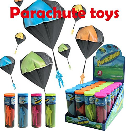 image for Toy kingdom Tangle Free Throwing Parachute Figures Hand Throw Solider'