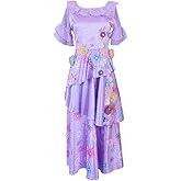Quenny New Halloween Magic Full House Princess Dresses,Light-Colored Isabella Dresses,Masquerade Party Performance Costumes.