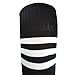 Fitliva Black Tube Socks Bulk Socks for Women Men Baseball Team Uniform Sports Socks (12pairs-Black)