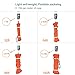 X XBEN Outdoor Climbing Rope Rock Climbing Rope, Escape Rope Climbing Equipment Fire Rescue Parachute Rope (230 Foot) - Orange