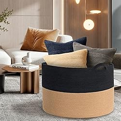 MXMHOME XXL Woven Rope Basket With