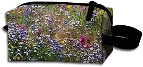 Wildflower Floral Bloom Storage Cosmetic Bag Portable Travel Makeup Bag Packing Pouches