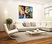 Large Canvas Print Wall Art – 7TH Avenue – 40x30 Inch Cityscape Canvas Picture Stretched On A Wooden Frame – Giclee Canvas Printing – Hanging Wall Deco Picture / e10850