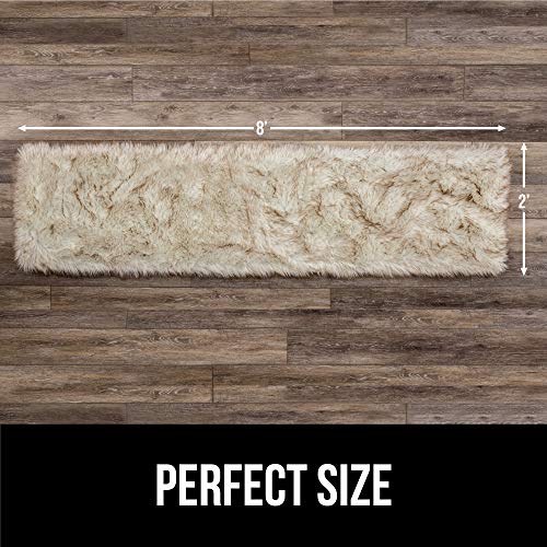GORILLA GRIP Original Premium Faux Fur Area Rug, 2x8, Softest, Luxurious Shag Carpet Rugs for