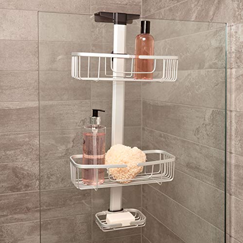 InterDesign Metro Rustproof Aluminum Adjustable Over Door Bathroom Shower Caddy eBay