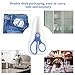 Premium Safety Portable Cutter - Ceramic Scissors Healthy Baby Food Scissors(1 Pack)