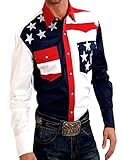 Roper Men's Pieced Stars and Stripes Patriotic