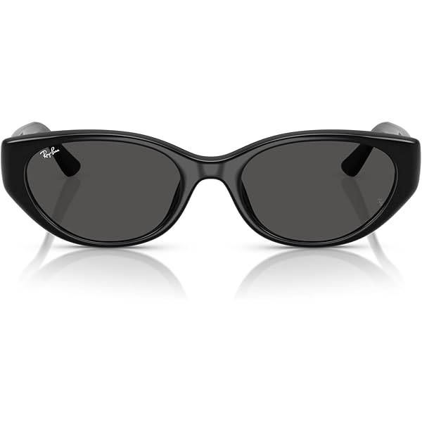 Amazon.com: Ray-Ban RB4441D Oval Sunglasses, Black/Dark Grey