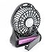 innobay 3-inch Mini Handy Portable Rechargeable Fan Operated by 18650 Lithium Battery, 3 Speeds, 1 Led Night Light, Perfect Size to Put in Hand Bag and Pocket (Black)