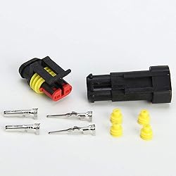 ZYTC 10 Kits 2 Pin Way Waterproof Electrical