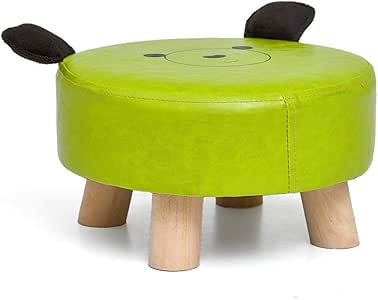 Taburete de Animales con Patas de Madera/Taburete Redondo de reposapiés