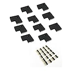 HUALAND 10pcs 10mm 4-pins L-Shape 90 Degree Right