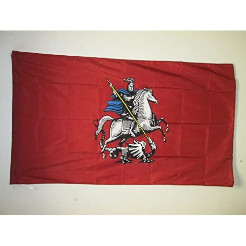 AZ FLAG - Moscow Flag - 3x5 Ft - Moscow Banner with Sleeve - 100% Polyester - Fade Resistant - Vivid Colors - 3' x 5' Feet - 150x90 Cm