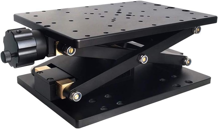 Hensdd 120Mm Z-Axis Manual Lift Platform, Long-Travel High-Load Manual Lab Jack, Optical Precise Manual Lift Elevator Linear Stage,PT~SD410