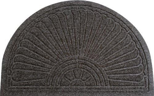 Gallery Halfmoon 013877 Relief Door Mat Semi-Circular 55 x 85 cm Charcoal by Gallery Halfmoon