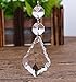 BIHRTC Pack of 12 Clear Crystal Maple Leaf Chandelier Prisms Pendants Hanging Galss Crystal Pendants Beads
