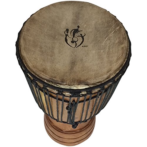 Hand-carved Djembe Drum From Africa - 14"x25" Oversize with Big Bass (Random Carving) - Thumbnail 2