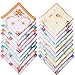 Zhanmai 20 Pieces Handkerchiefs for Women Vintage Floral Soft Cotton Embroidered Ladies Handkerchief for Tea Party Favors(Style 1)