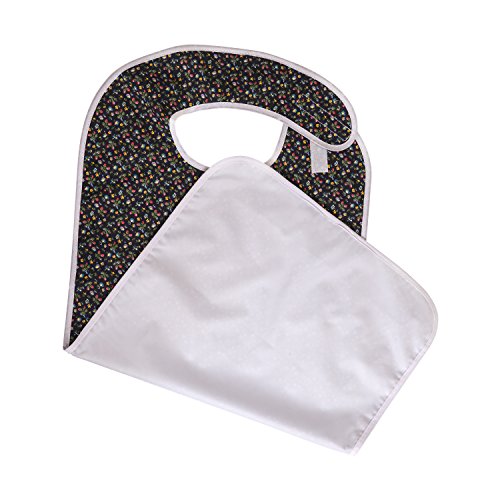 Duro-Med Mealtime Protector, Fancy Print Navy