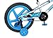 Mongoose Stun Boy's Freestyle BMX Bike with Training Wheels, 18-Inch Wheels, Blue