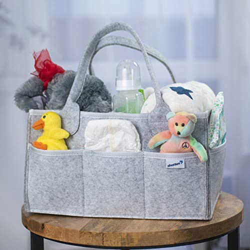 Agreat Shark Baby Diaper Caddy Nursery Storage Bin and Car Organizer