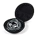 SUNGUY [2-Pack] Black Earphone Carrying Cases Headphone Headset Earbuds Pouch Storage Bags for Earphone,Earbuds,Bluetooth Headset,Wired Headset,USB Cable,Phone Chargers and More