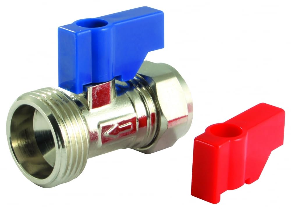 UKDD® Washing Machine, Dishwasher Appliance Valve Tap 15mm x 3/4" Straight Valve
