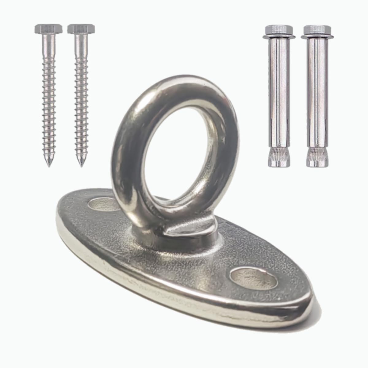 Tread star Hammock attachment, hanging seat attachment, hanging chair suspension, hook for hanging chair, swing, yoga towel, punching bag, SUS304 stainless steel. (1er-diaohuan1)