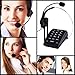 AGPTEK® Call Center Dialpad Monaural Corded Headset Telephone with Noise Cancellation, PC Recording Function Ideal for Small Offices and Home-Based Agents