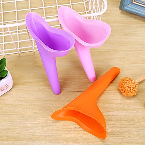 Female Urinal,3 PCS Female Urination Travel Device Silicone Pee Portable Reusable Pee Funnel for Travel Outdoor Camping