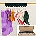 Genleas 10 Baseball Cap Holder, Hat Organizer, Cap Organizer Hanger for Closet - Change Your Cloth Hanger to Cap Organizer Hanger - Keep Your Hats Cleaner Than a Hat Rack