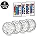 Idearsen Submersible Led Lights, Waterproof LED Pond Light, Pool light, Fountain Light, Vase light, RGB Color Changing and Batteries Operated Floral Lamp W/Remote Control(4 pack)