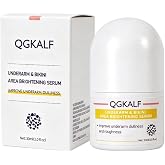 QGALKF Underarm &amp; Bikini Area Serum Roll-On for Sensitive Skin, Soothing with Niacinamide &amp; Tranexamic Acid, Post-Shave Relief for Inner Thighs &amp; Strawberry Skin, Fragrance-Free (30ml / 1-Pack)