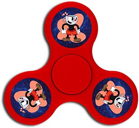 Customized Funny Cup-head Triangle High-speed Peg-top Finger Fidget Spinners Toy Whipping Top for Adult Children Relieve Stress
