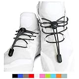 HILELIFE No Tie Shoelaces: Elastic Quick Lacing System for Chirldren and Adults - With Secure Clip and Cord Stopper - Good for Running, Hiking & Other Sports