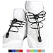 HILELIFE No Tie Shoelaces: Elastic Quick Lacing System for Chirldren and Adults - With Secure Clip and Cord Stopper - Good for Running, Hiking & Other Sports