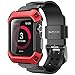 SUPCASE [Unicorn Beetle Pro] Rugged Protective Case for Apple Watch 1st Gen with Strap Bands for Apple Watch/Watch Sport/Watch Edition 2015 [38 mm Not Compatible with 42 mm] (Red)