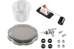 ZYNCUE 5-Gallon / 7-Gallon Secondary Fuel Tank with Petcock, Drain Valve & Fuel Gauge Cap for Honda Generators and for Kawasa