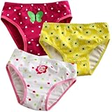 Vaenait Baby Toddler Kids Girls Briefs 3-Pack Underwear Set Butterfly Set
