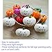 COTOSEY 12PCS Artificial White Pumpkins for Wedding Halloween Fall Thanksgiving Table Decorating (10 Pcs White)
