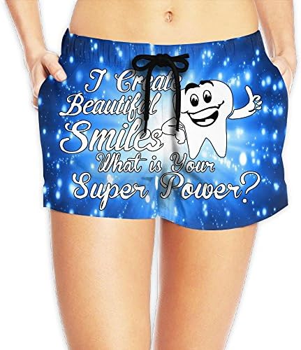 Junsung I Create Beautiful Smiles Dentist Dental Nurse Hot Summer Beach Womens Casual Shorts